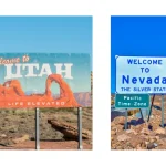 Nevada and Utah