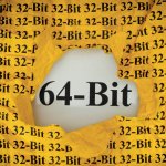 Torn 32-bit paper revealing 64-bit underneath, representing the Y2038 Unix time overflow fix