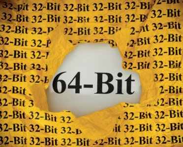 Torn 32-bit paper revealing 64-bit underneath, representing the Y2038 Unix time overflow fix