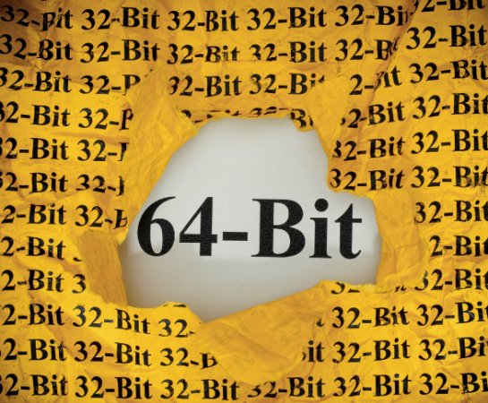 Torn 32-bit paper revealing 64-bit underneath, representing the Y2038 Unix time overflow fix