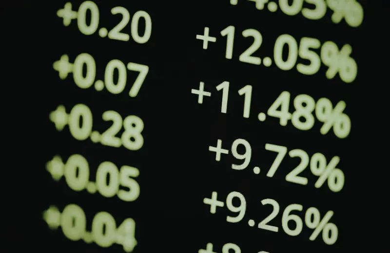 US stock market price changes