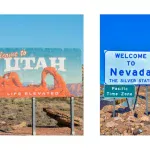 Nevada and Utah