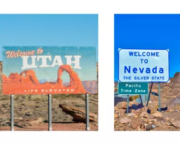Nevada and Utah